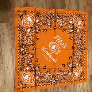 Tito's Handmade Vodka Orange Bandana
